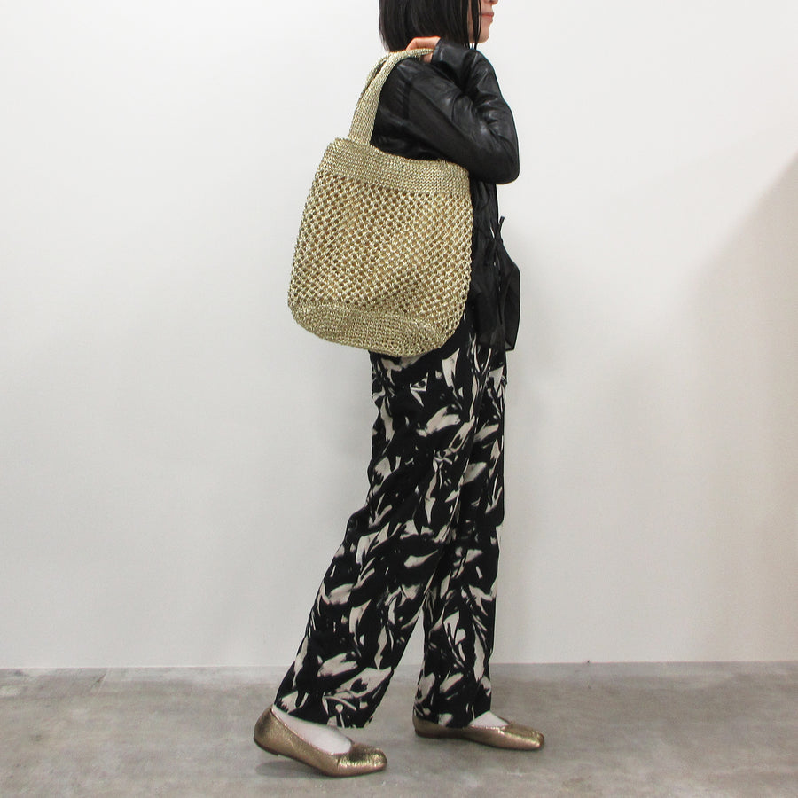 METALLIC FLAT TOTE