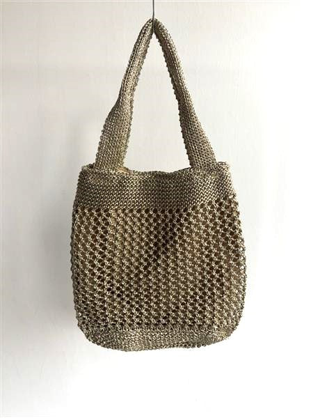 METALLIC FLAT TOTE