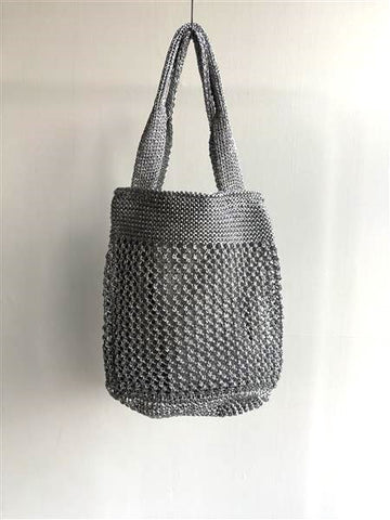 METALLIC FLAT TOTE